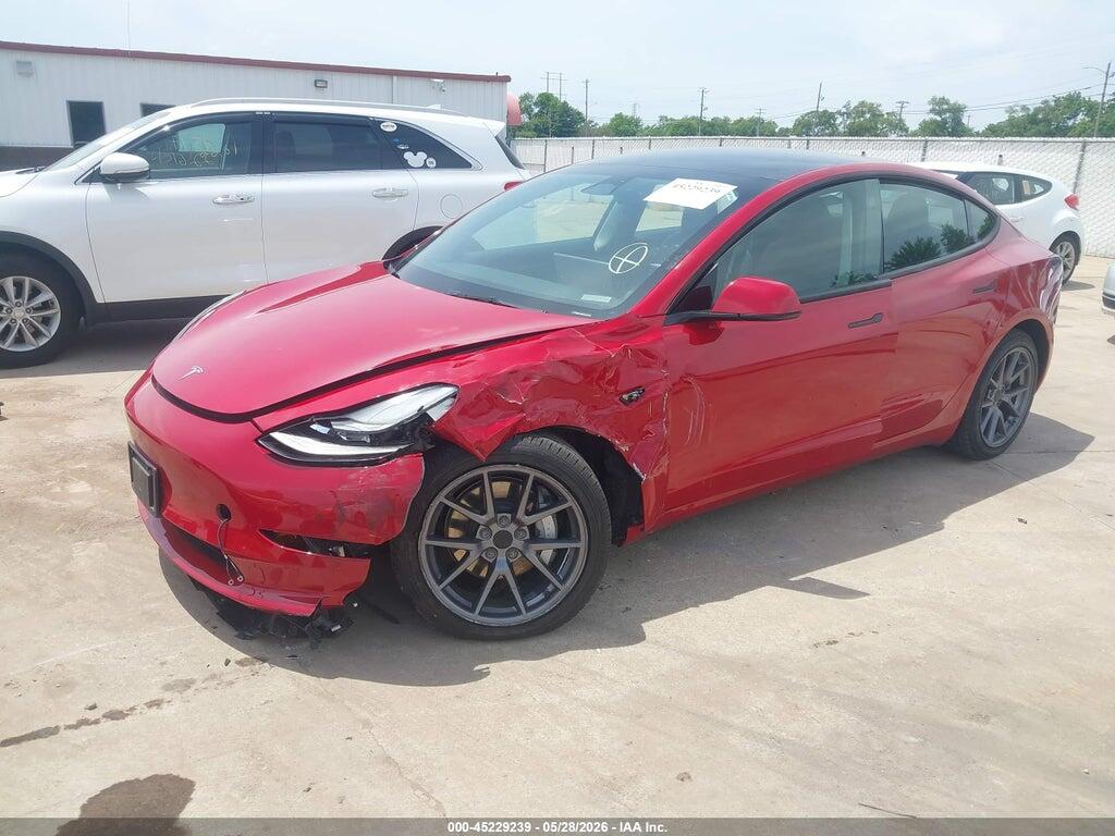 5YJ3E1EA0PF657480 2023 TESLA MODEL 3 photo no. 2