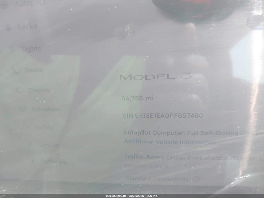 5YJ3E1EA0PF657480 2023 TESLA MODEL 3 photo no. 7