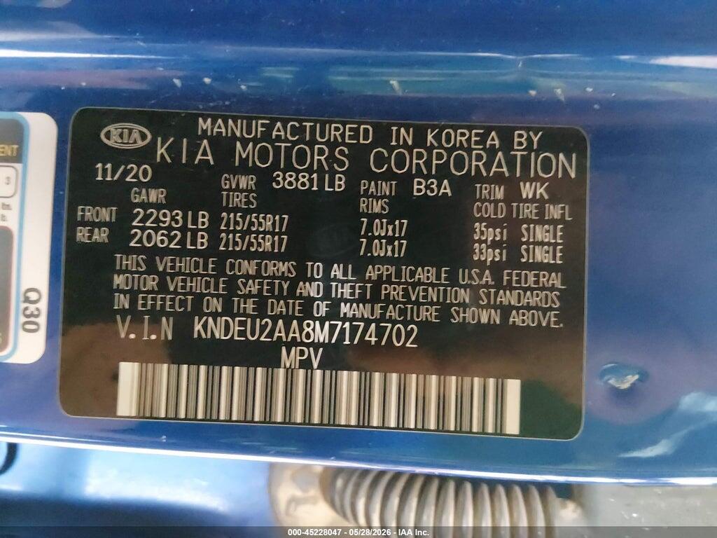 KNDEU2AA8M7174702 2021 KIA SELTOS photo no. 9