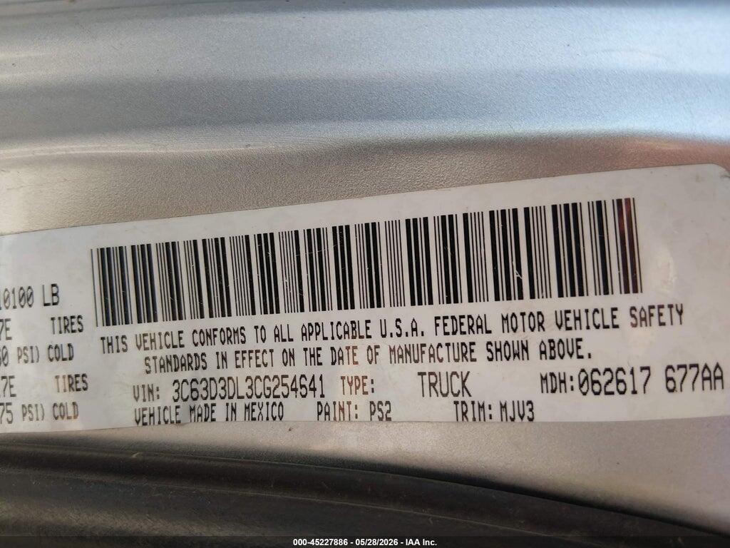 3C63D3DL3CG254641 2012 RAM 3500 photo no. 9