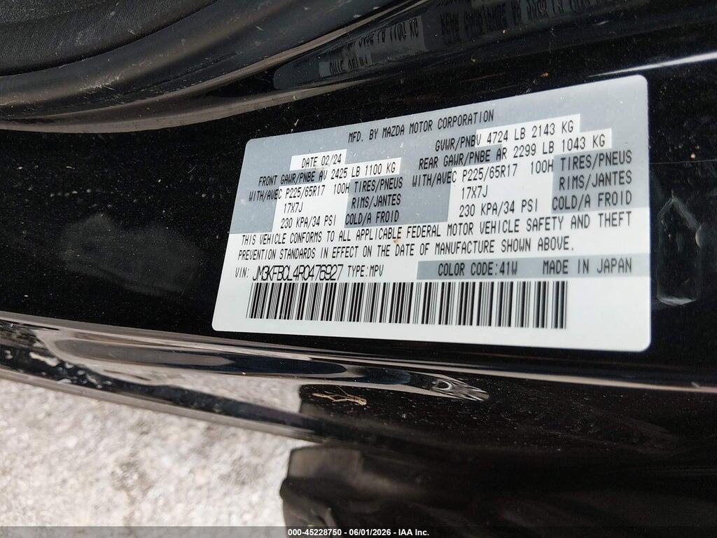 JM3KFBCL4R0476927 2024 MAZDA CX-5 photo no. 9
