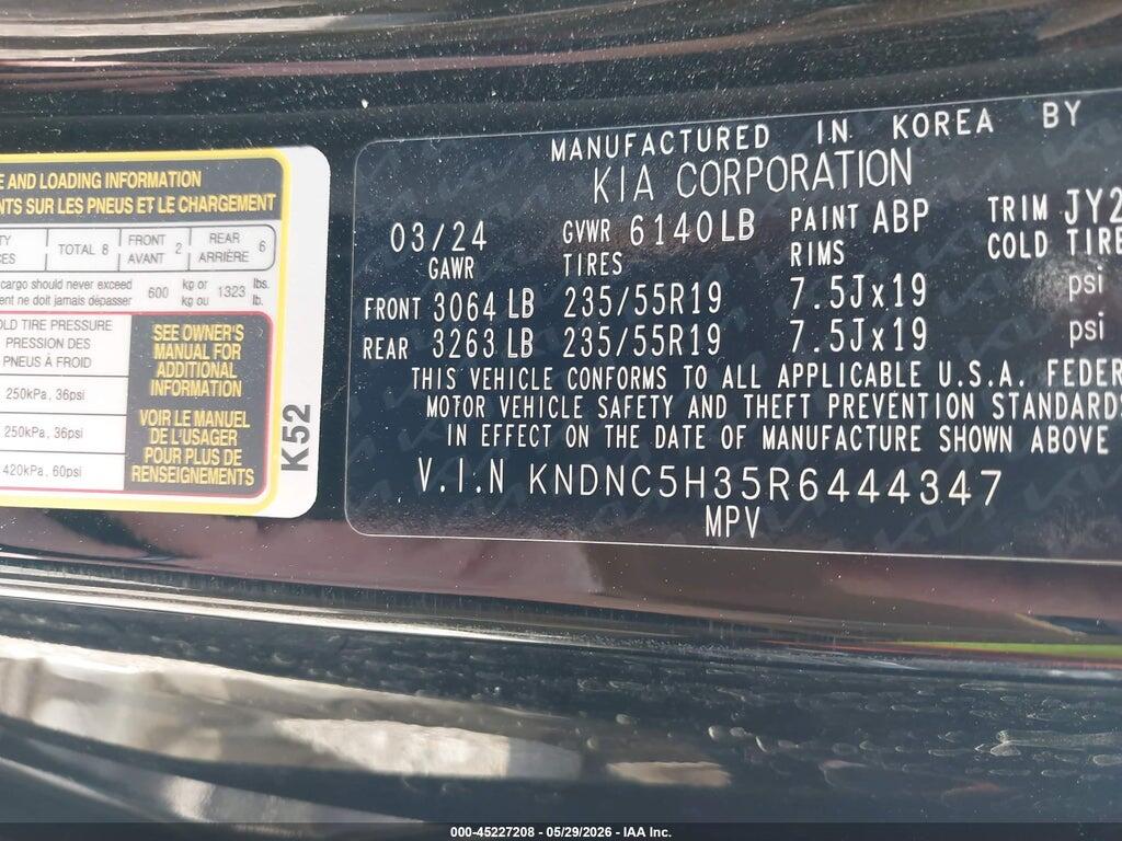 KNDNC5H35R6444347 2024 KIA CARNIVAL MPV photo no. 9