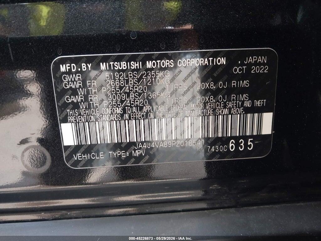 JA4J4VA89PZ018541 2023 MITSUBISHI OUTLANDER photo no. 9