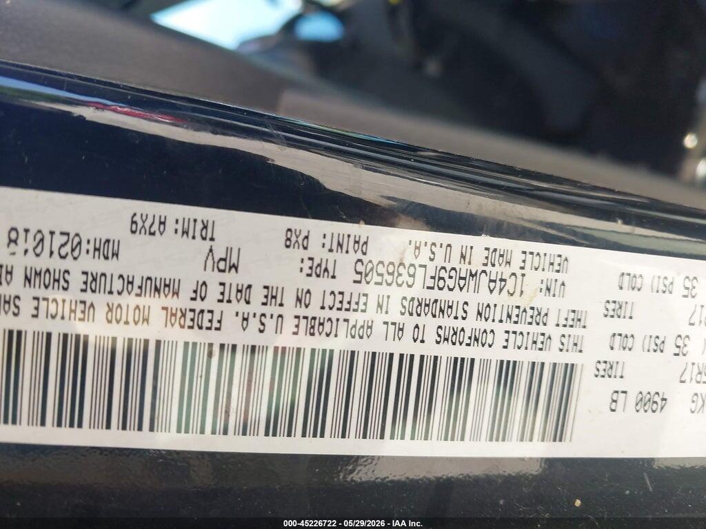 1C4AJWAG9FL636505 2015 JEEP WRANGLER photo no. 9