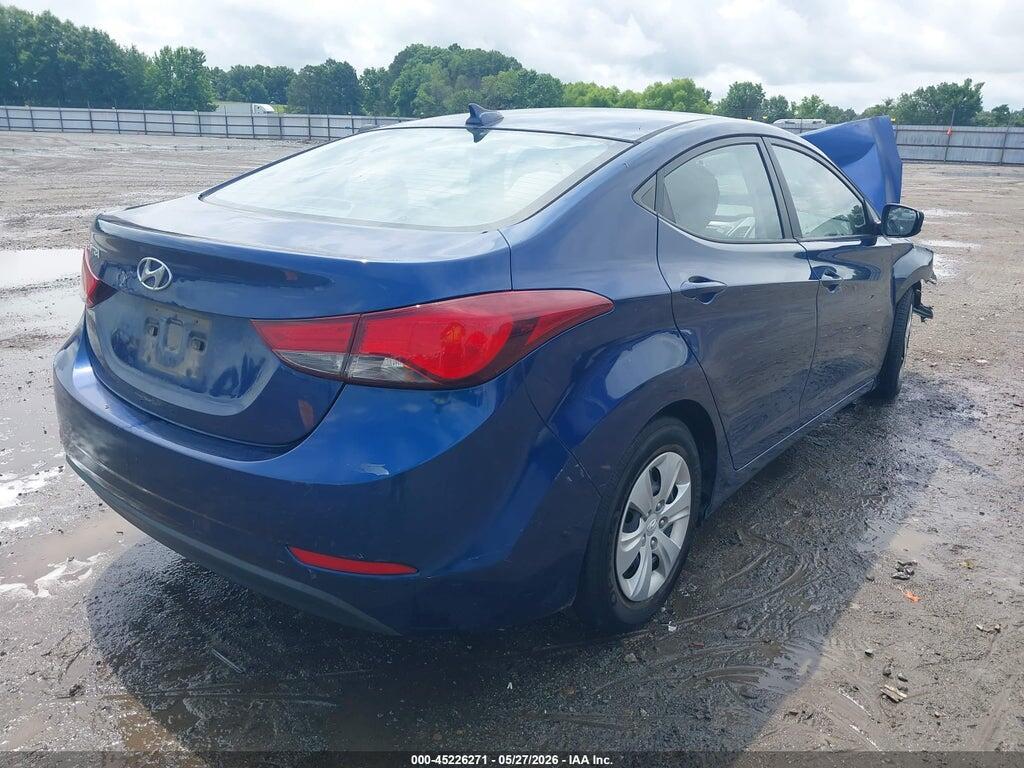 5NPDH4AE0GH688123 2016 HYUNDAI ELANTRA photo no. 4