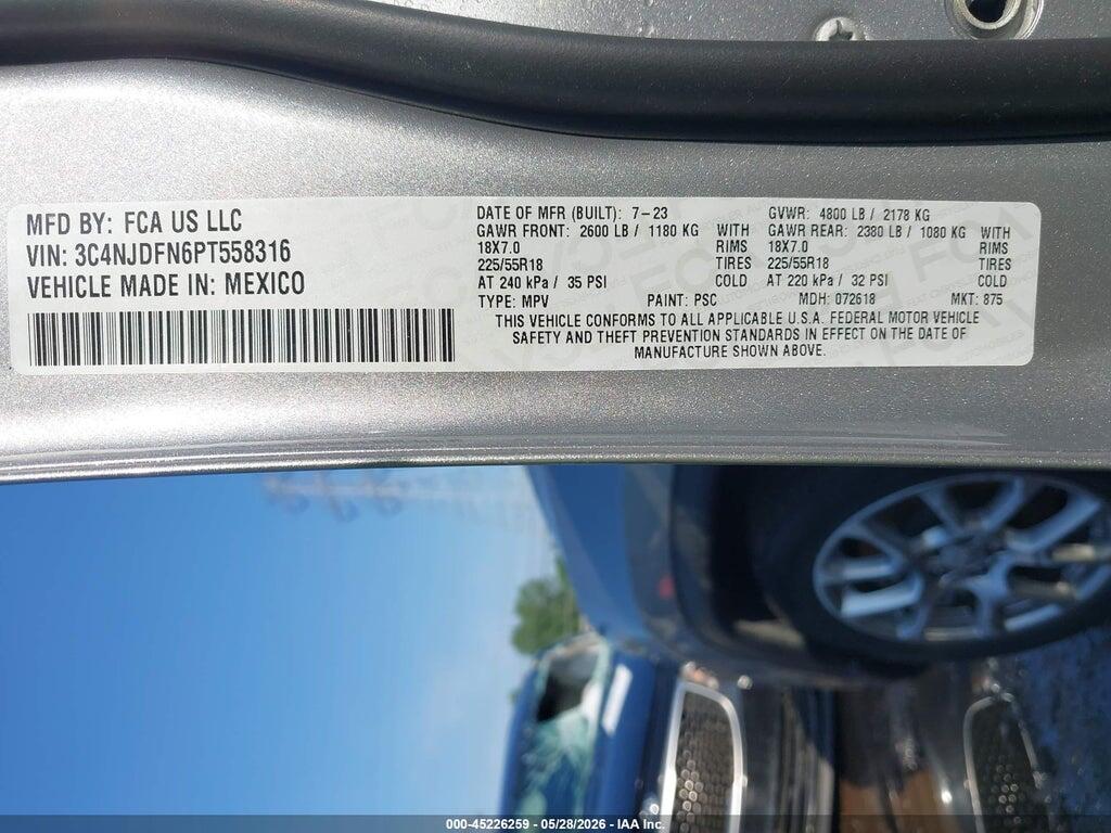 3C4NJDFN6PT558316 2023 JEEP COMPASS photo no. 9