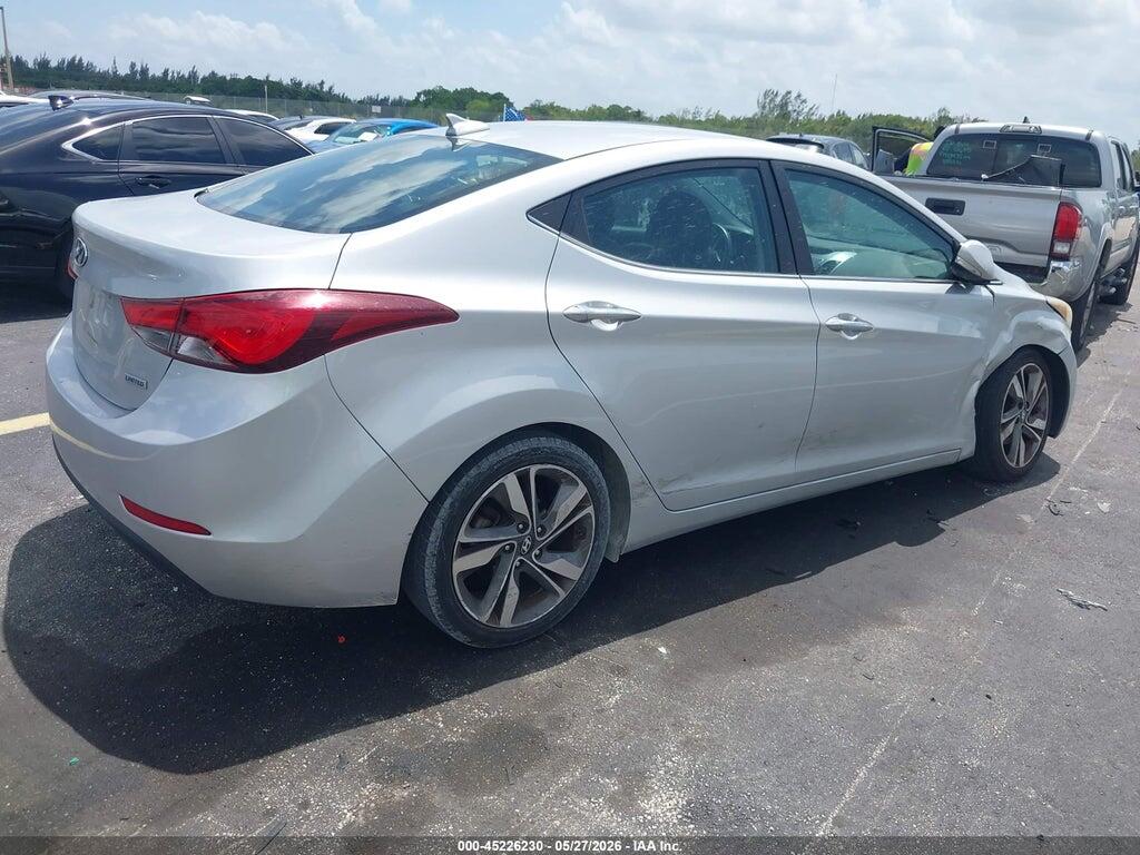 5NPDH4AE8FH596501 2015 HYUNDAI ELANTRA photo no. 4