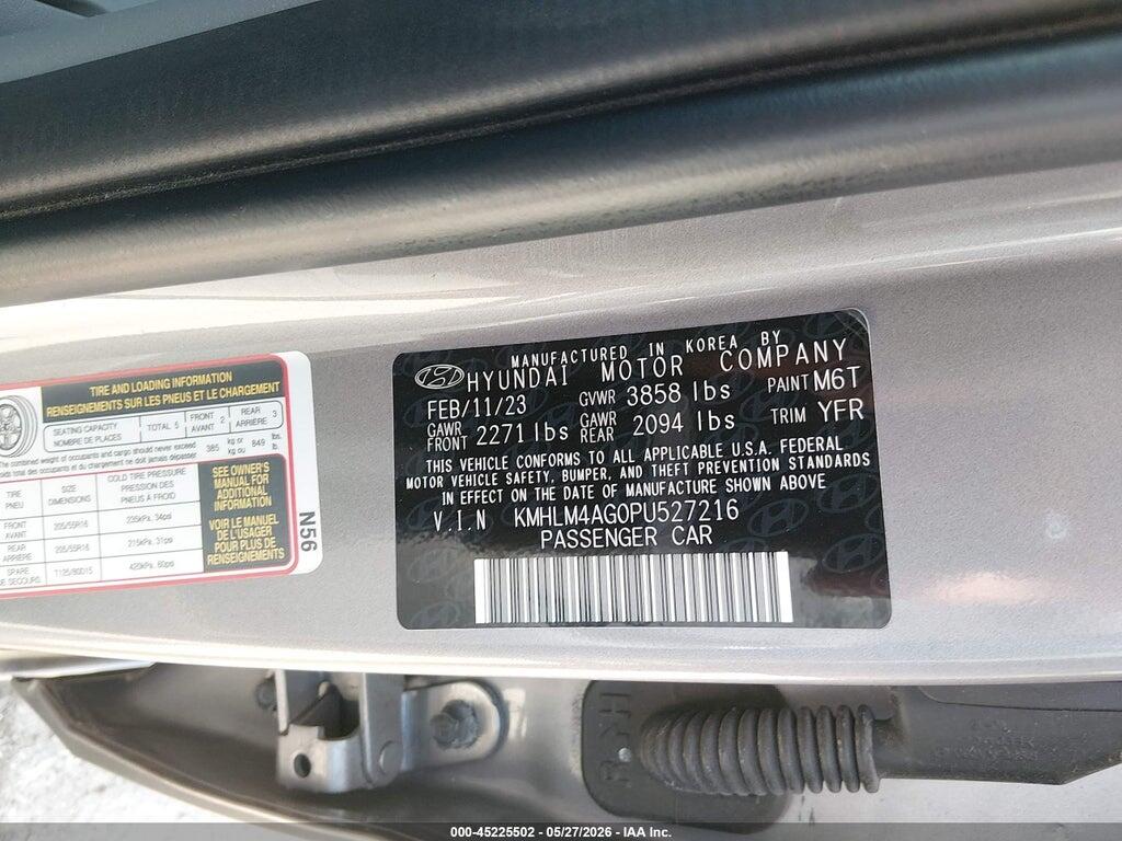 KMHLM4AG0PU527216 2023 HYUNDAI ELANTRA photo no. 9