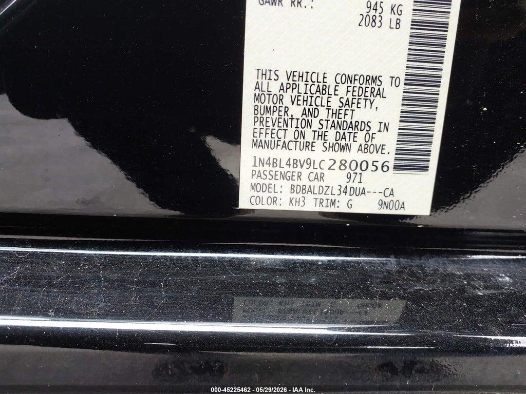 1N4BL4BV9LC280056 2020 NISSAN ALTIMA photo no. 9