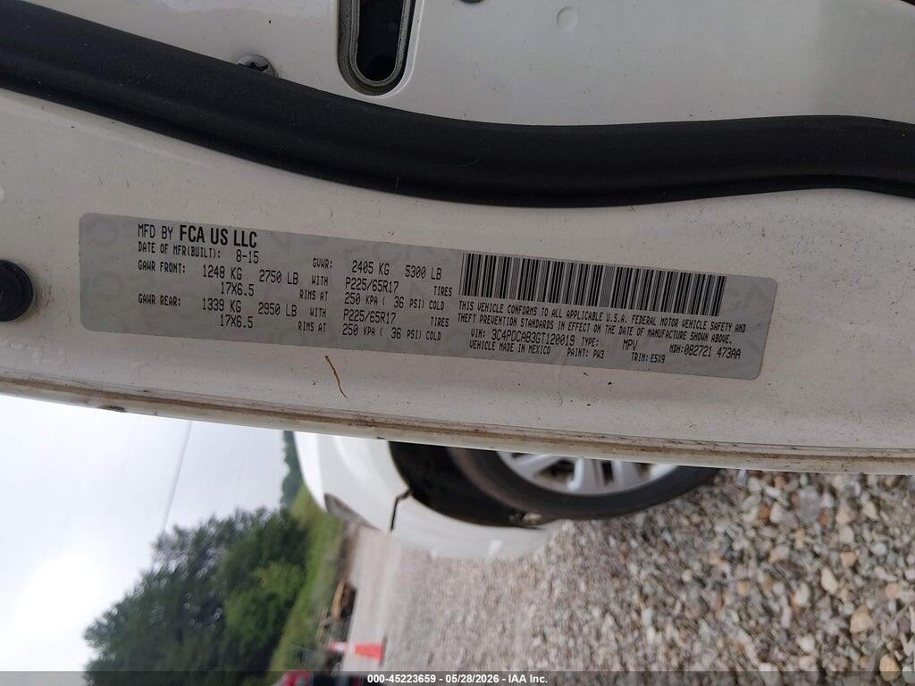3C4PDCAB3GT120019 2016 DODGE JOURNEY photo no. 9