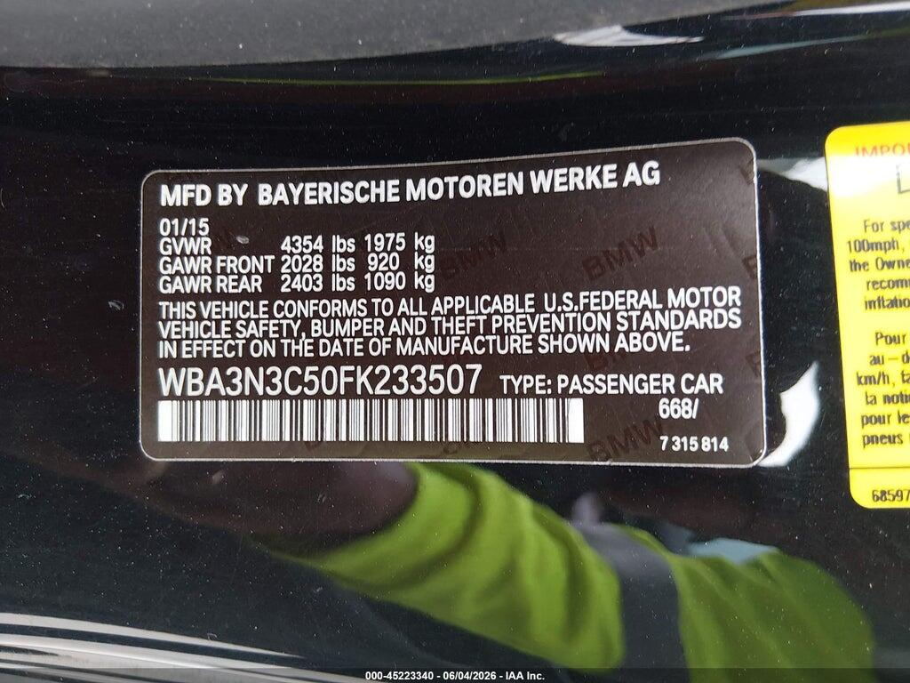 WBA3N3C50FK233507 2015 BMW 428I photo no. 9