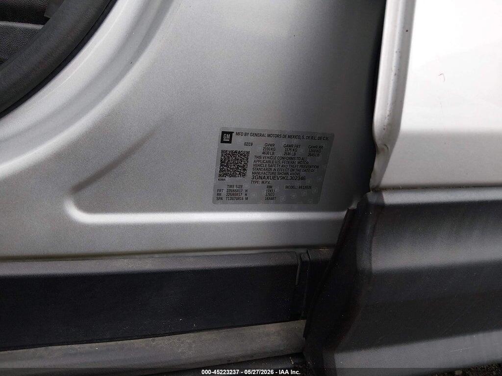 3GNAXUEV9KL302346 2019 CHEVROLET EQUINOX photo no. 9