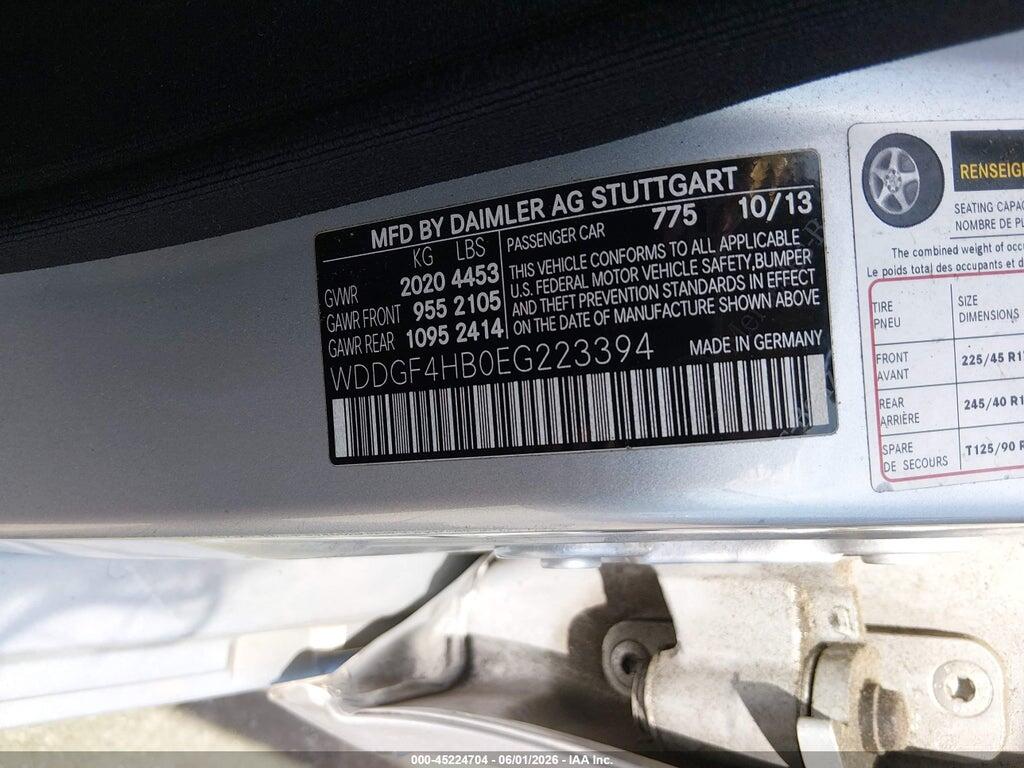 WDDGF4HB0EG223394 2014 MERCEDES-BENZ C 250 photo no. 9