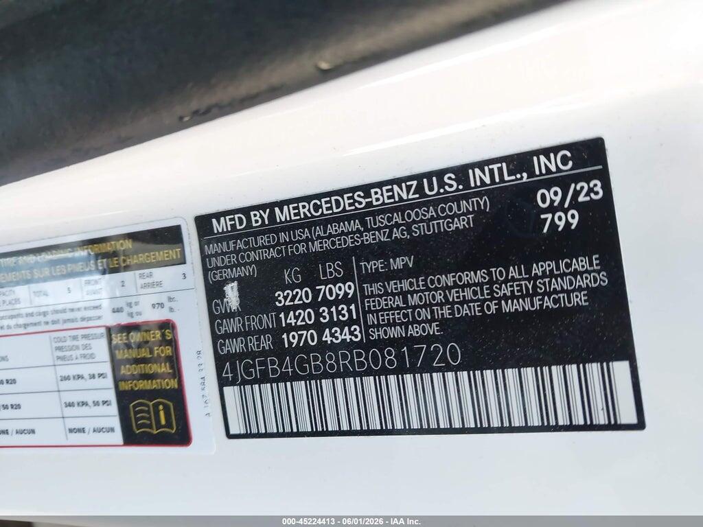 4JGFB4GB8RB081720 2024 MERCEDES-BENZ GLE 450 PLUG-IN HYBRID photo no. 9