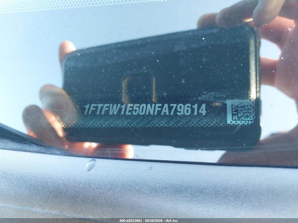 1FTFW1E50NFA79614 2022 FORD F-150 photo no. 9