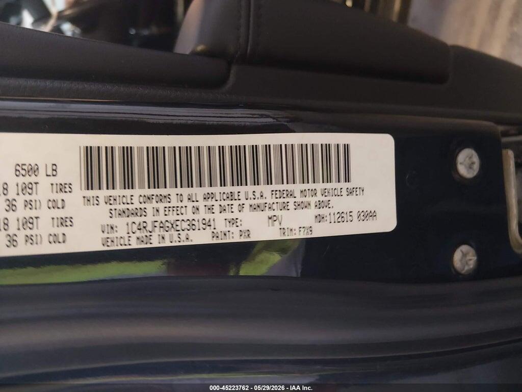 1C4RJFAGXEC361941 2014 JEEP GRAND CHEROKEE photo no. 8
