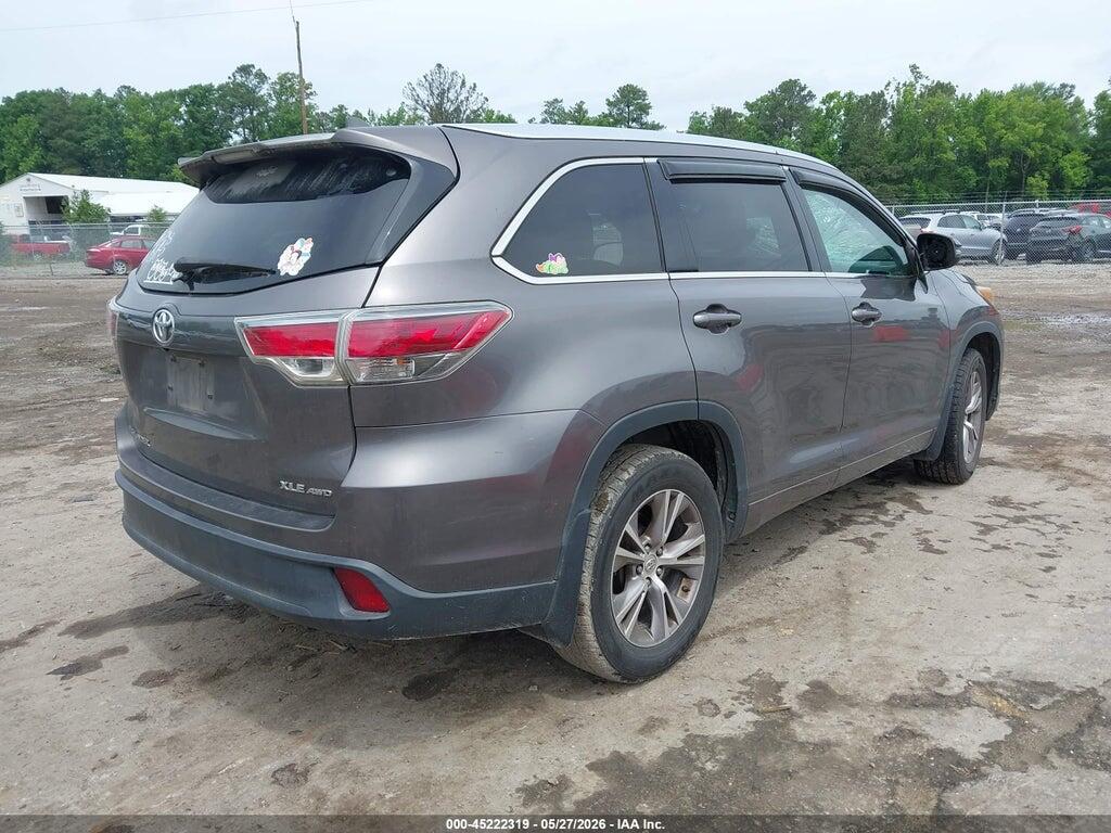 5TDJKRFH5FS095189 2015 TOYOTA HIGHLANDER photo no. 4