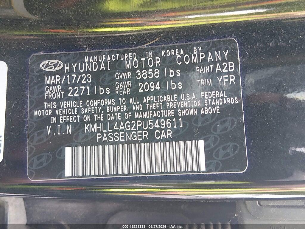 KMHLL4AG2PU549611 2023 HYUNDAI ELANTRA photo no. 9