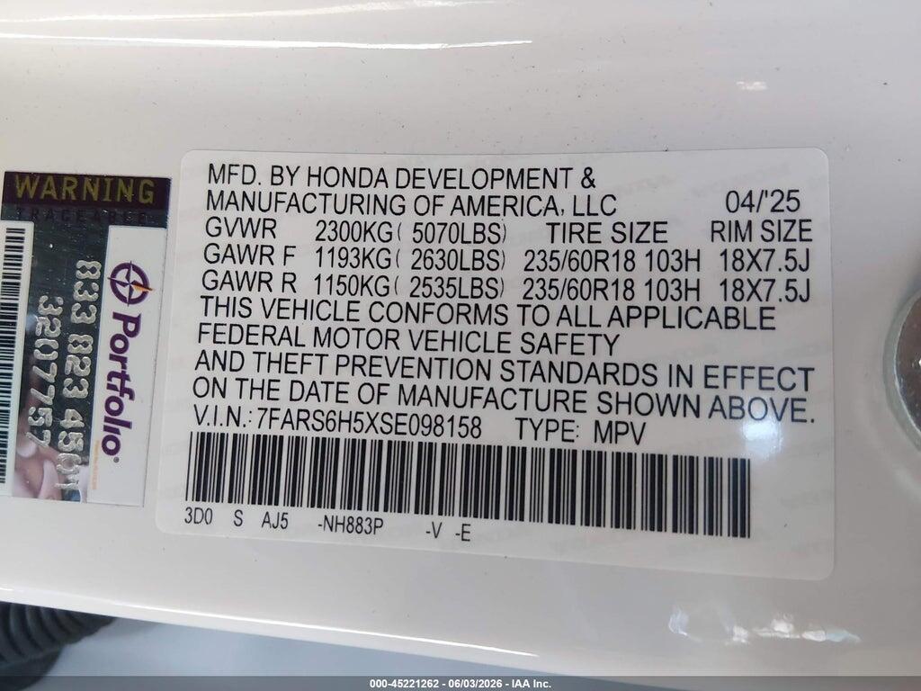 7FARS6H5XSE098158 2025 HONDA CR-V HYBRID photo no. 9