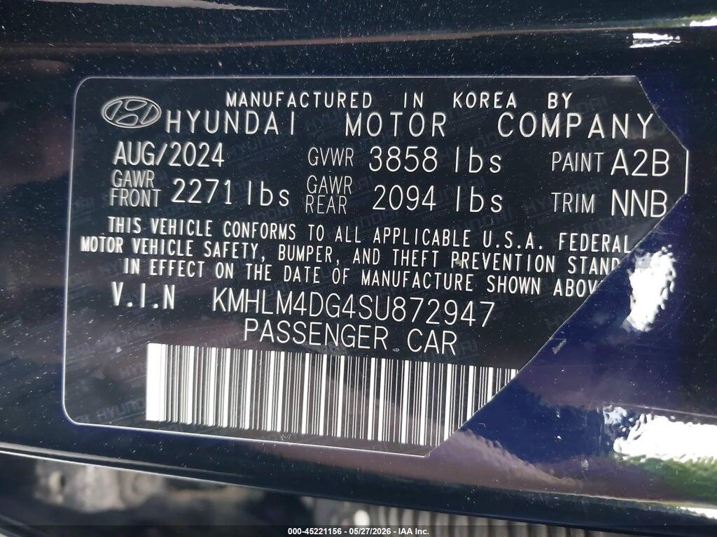 KMHLM4DG4SU872947 2025 HYUNDAI ELANTRA photo no. 9