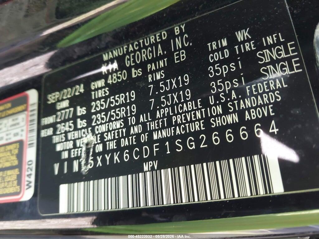 5XYK6CDF1SG266664 2025 KIA SPORTAGE photo no. 9