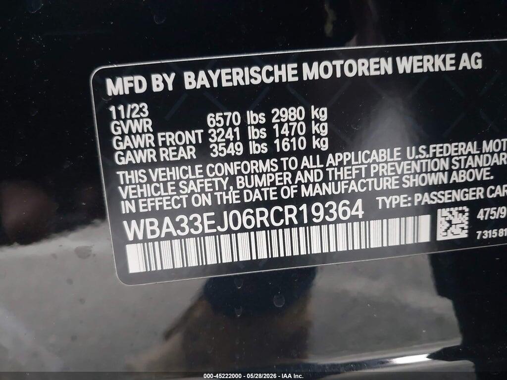 WBA33EJ06RCR19364 2024 BMW 760I photo no. 9
