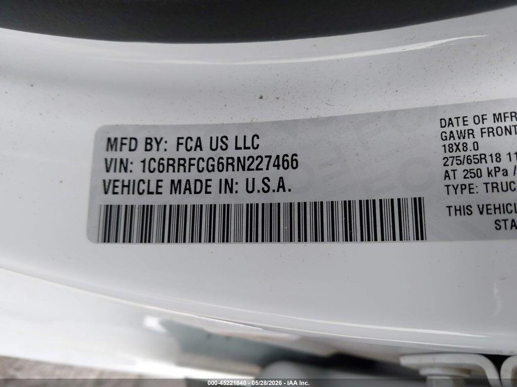 1C6RRFCG6RN227466 2024 RAM 1500 photo no. 9