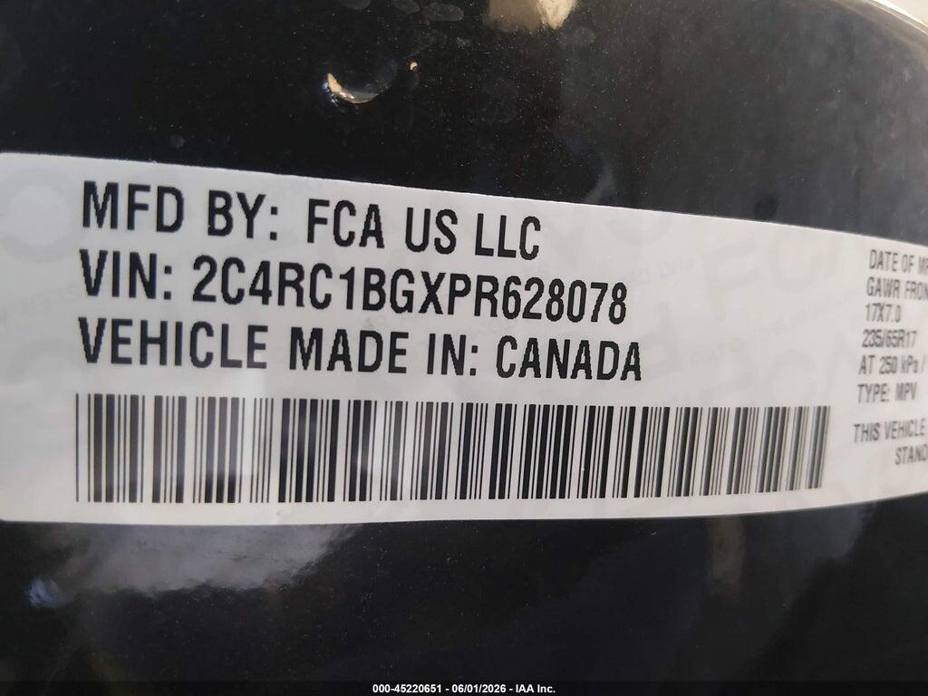 2C4RC1BGXPR628078 2023 CHRYSLER PACIFICA photo no. 9