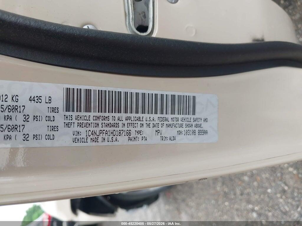 1C4NJPFA1HD187166 2017 JEEP PATRIOT photo no. 9