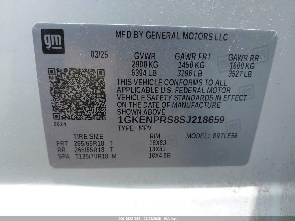 1GKENPRS8SJ218659 2025 GMC ACADIA photo no. 9