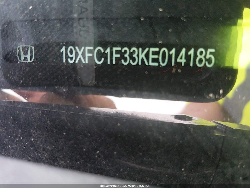 19XFC1F33KE014185 2019 HONDA CIVIC photo no. 9