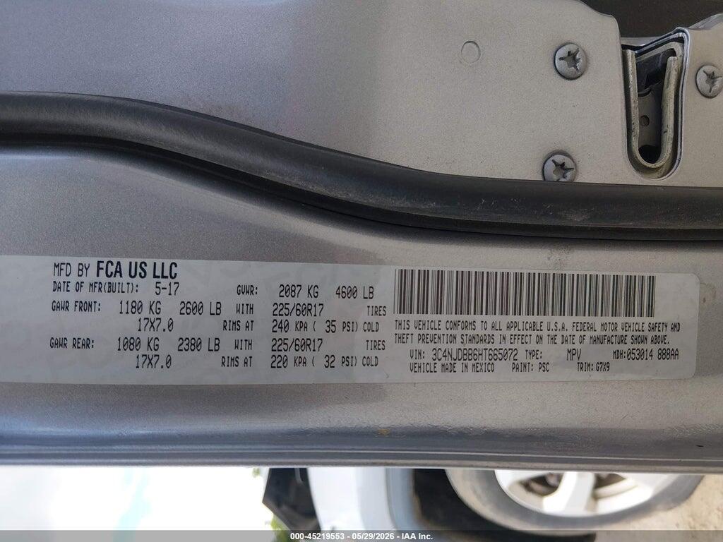 3C4NJDBB6HT665072 2017 JEEP NEW COMPASS photo no. 9