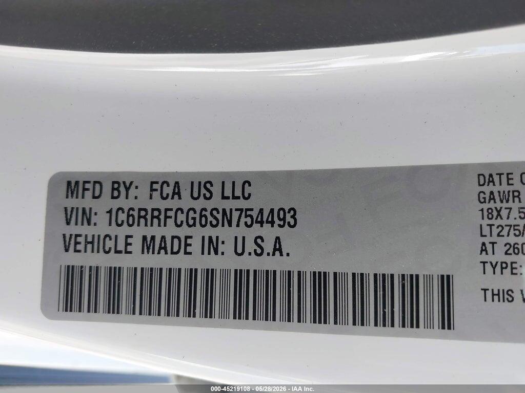 1C6RRFCG6SN754493 2025 RAM 1500 photo no. 9