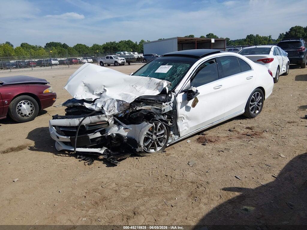55SWF4KB8FU083622 2015 MERCEDES-BENZ C 300 photo no. 2