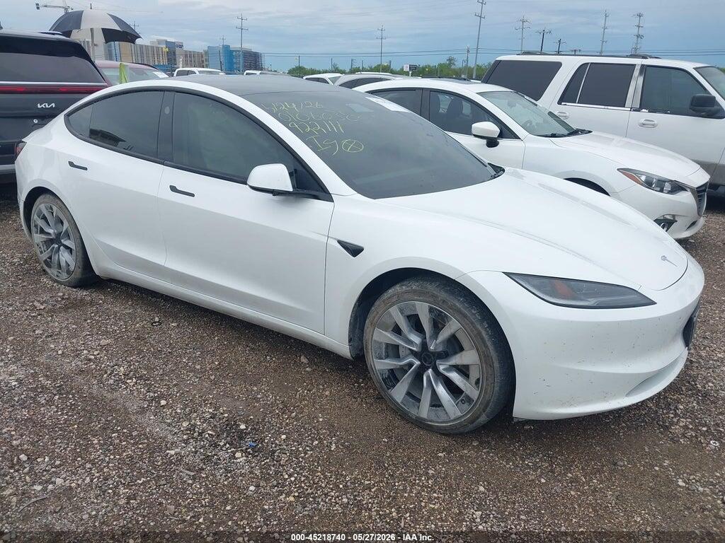 5YJ3E1EA1SF922111 2025 TESLA MODEL 3 photo no. 1