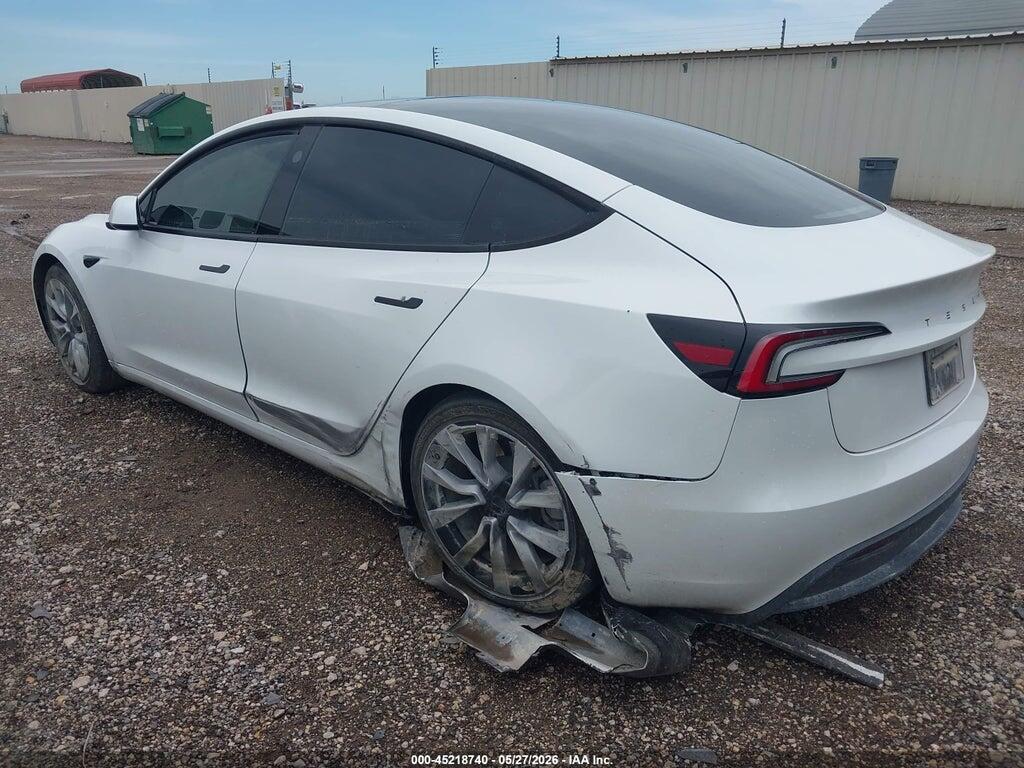 5YJ3E1EA1SF922111 2025 TESLA MODEL 3 photo no. 3