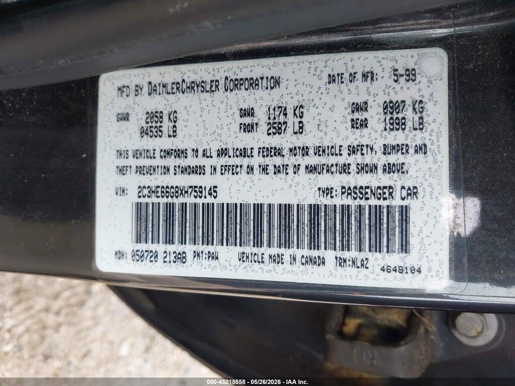 2C3HE66G8XH759145 1999 CHRYSLER 300M photo no. 9