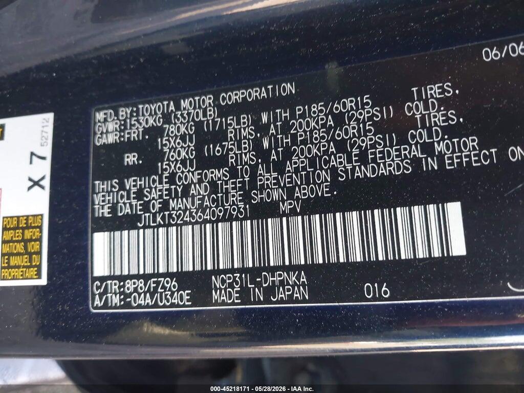 JTLKT324364097931 2006 SCION XB photo no. 9