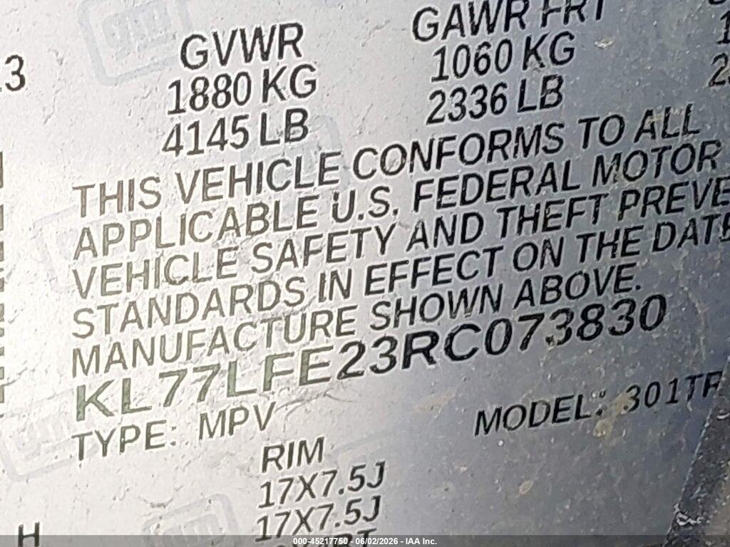 KL77LFE23RC073830 2024 CHEVROLET TRAX photo no. 9