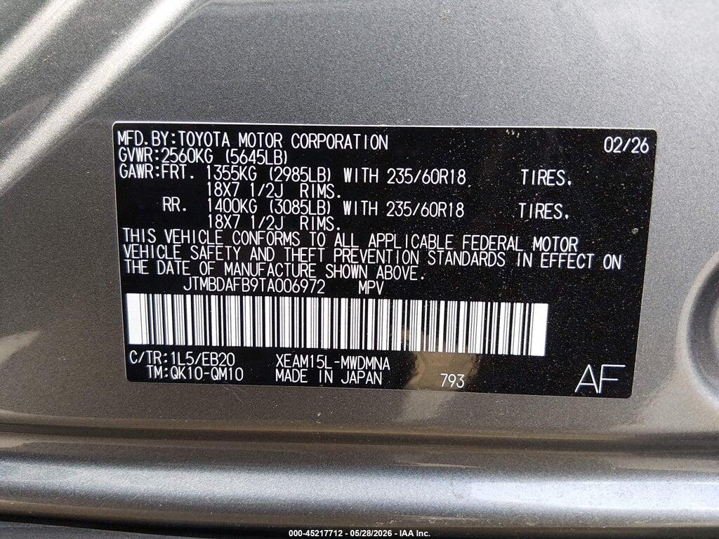 JTMBDAFB9TA006972 2026 TOYOTA BZ photo no. 9