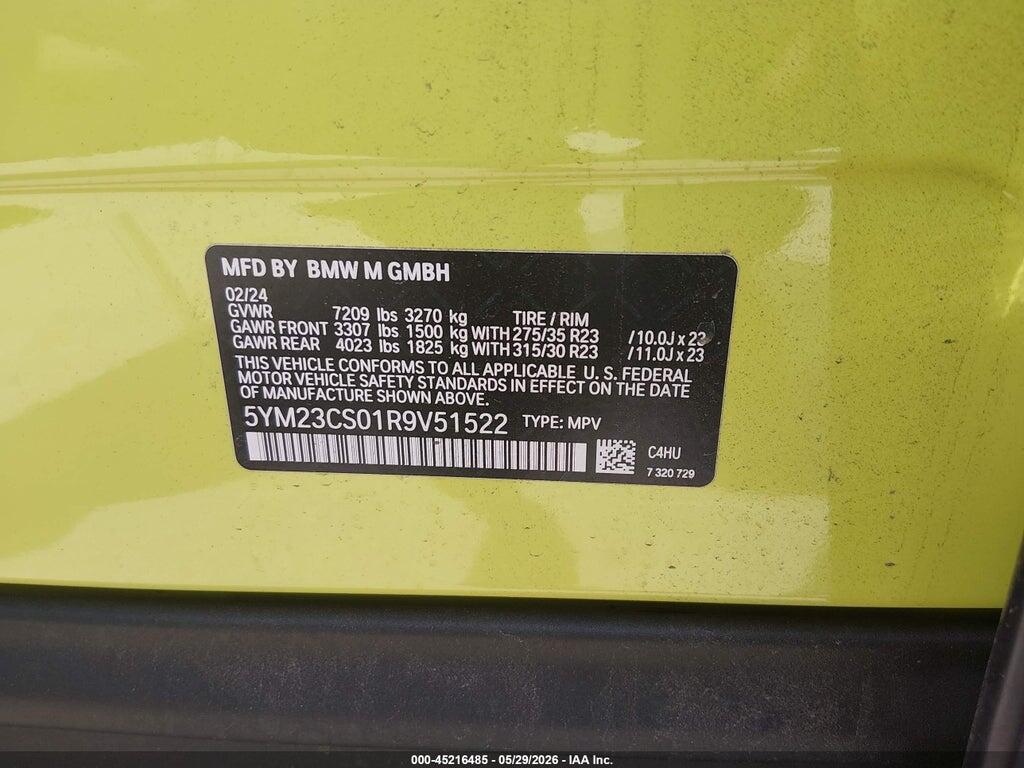 5YM23CS01R9V51522 2024 BMW XM photo no. 9