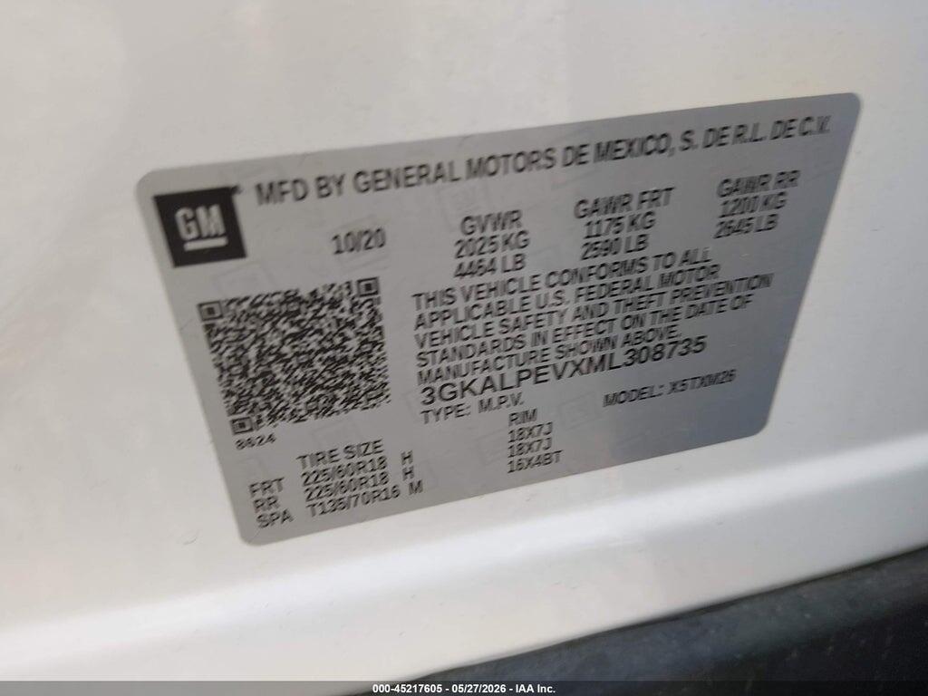 3GKALPEVXML308735 2021 GMC TERRAIN photo no. 9