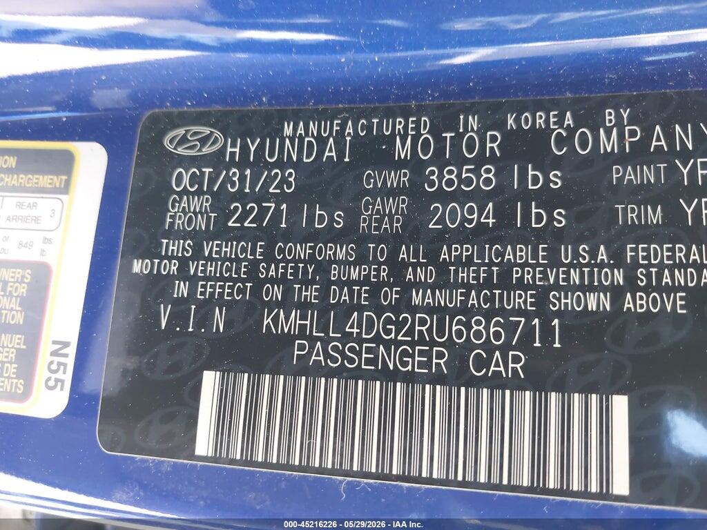 KMHLL4DG2RU686711 2024 HYUNDAI ELANTRA photo no. 9