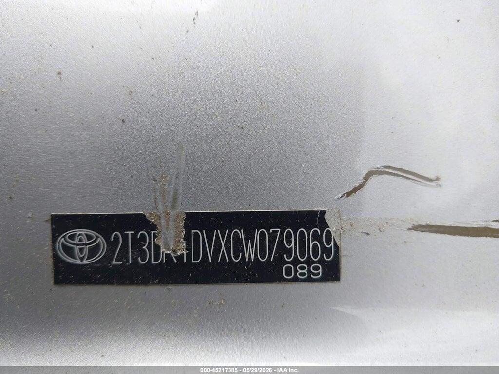 2T3DK4DVXCW079069 2012 TOYOTA RAV4 photo no. 9