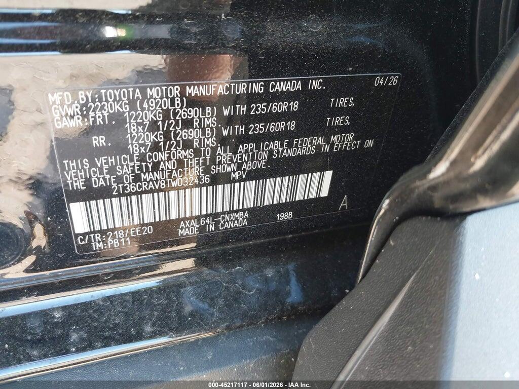 2T36CRAV8TW032436 2026 TOYOTA RAV4 photo no. 9