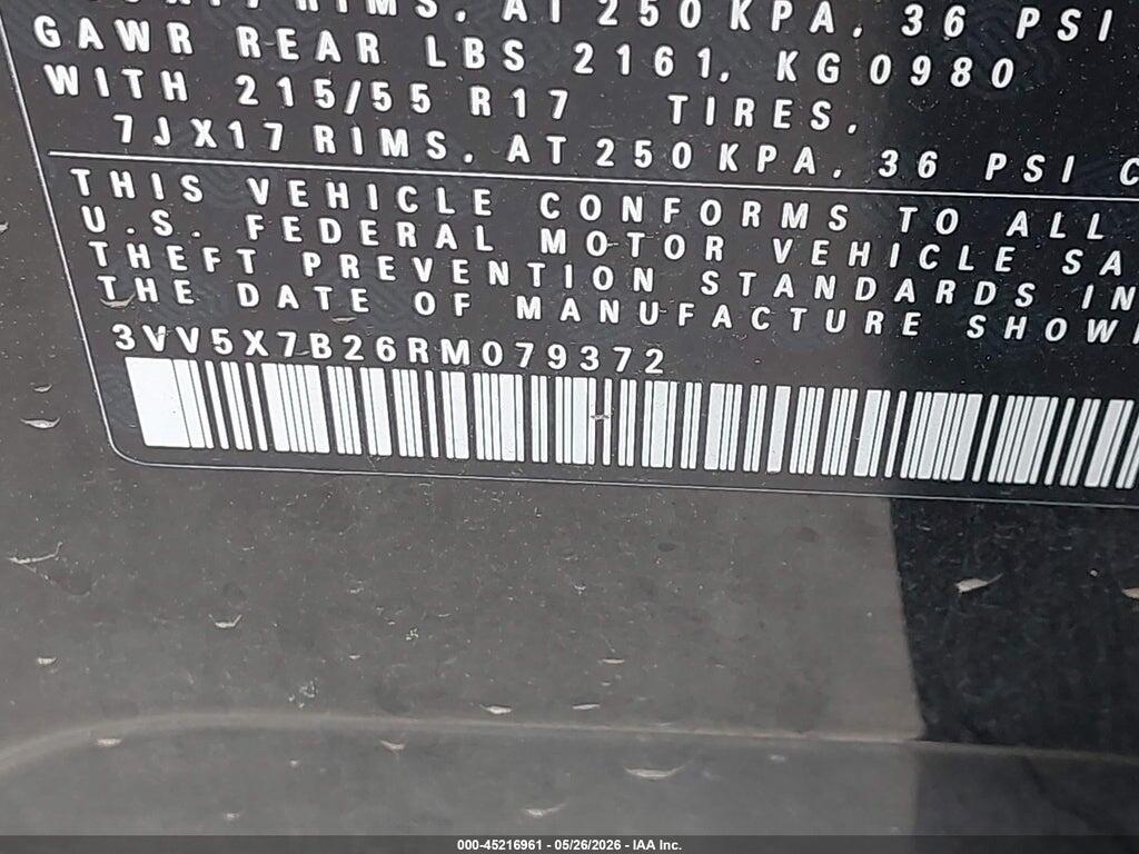 3VV5X7B26RM079372 2024 VOLKSWAGEN TAOS photo no. 9