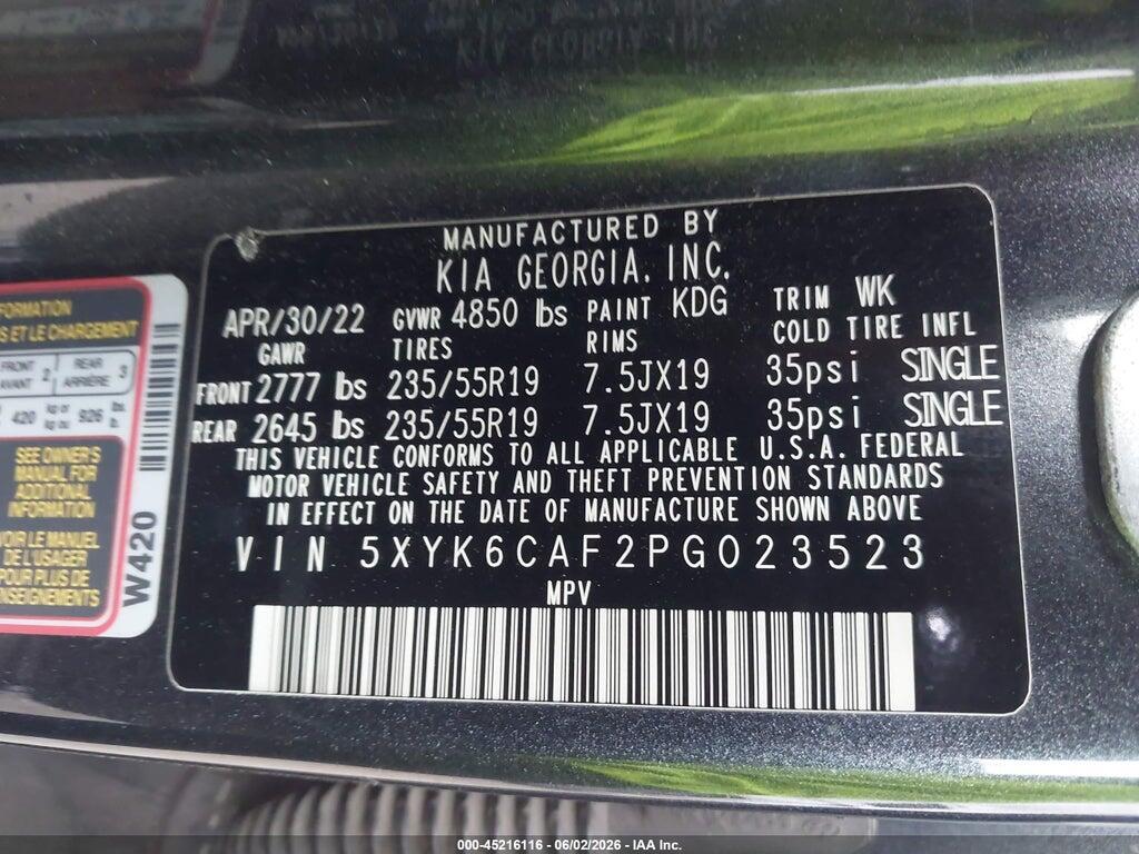 5XYK6CAF2PG023523 2023 KIA SPORTAGE photo no. 9