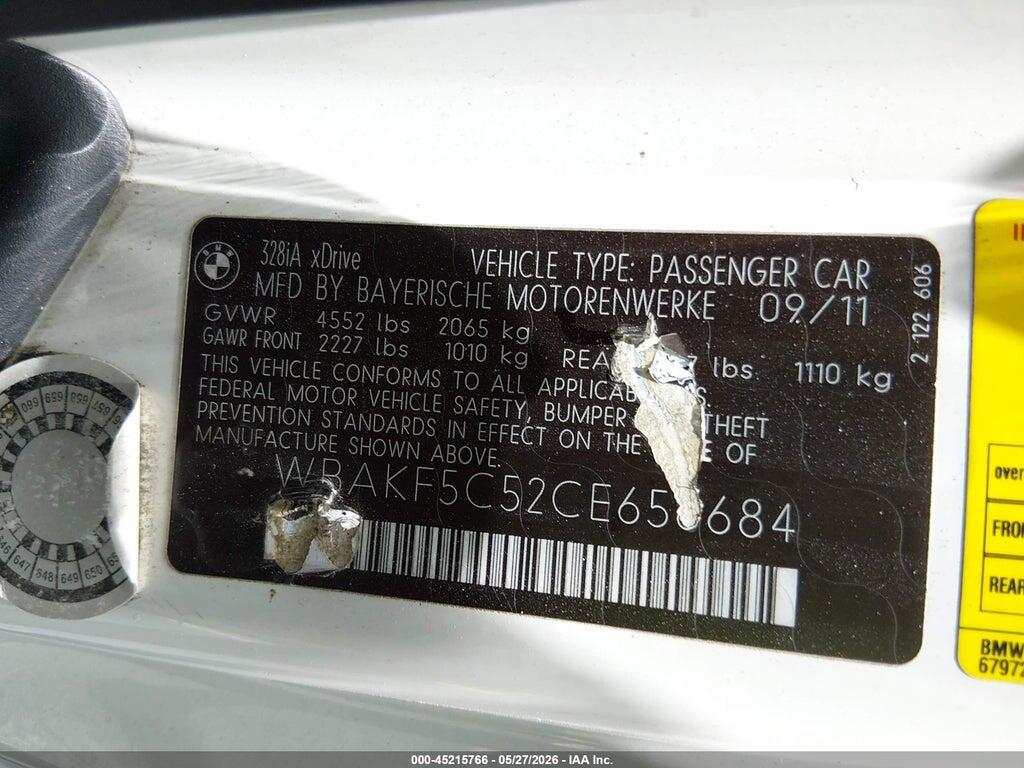 WBAKF5C52CE656684 2012 BMW 328I photo no. 9