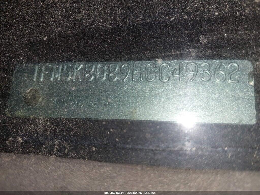 1FM5K8D89HGC49362 2017 FORD EXPLORER photo no. 9