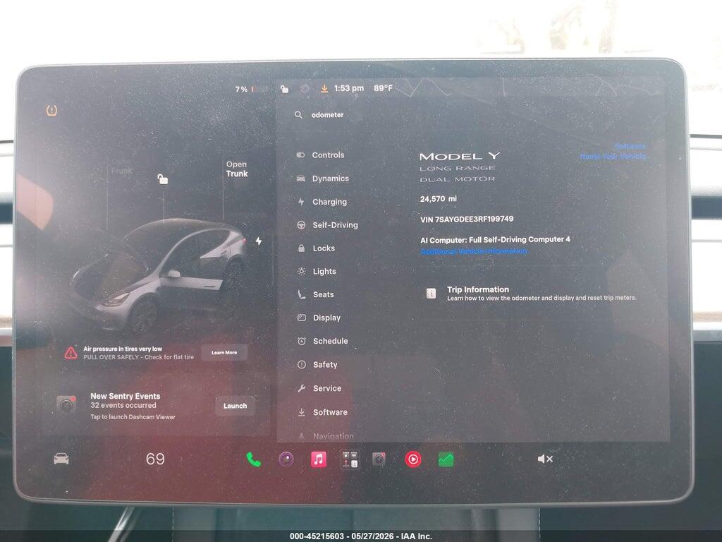 7SAYGDEE3RF199749 2024 TESLA MODEL Y photo no. 7